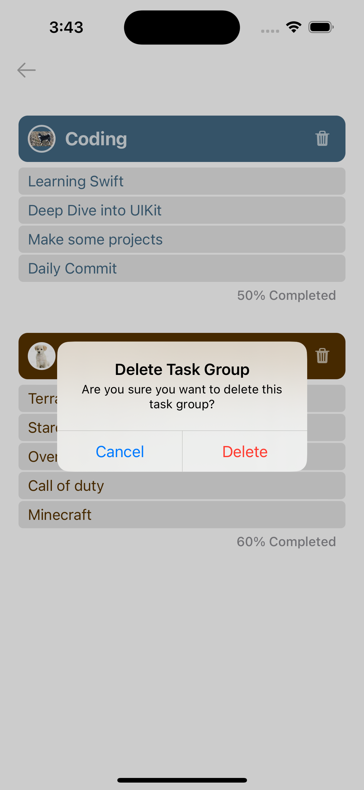 Delete Group